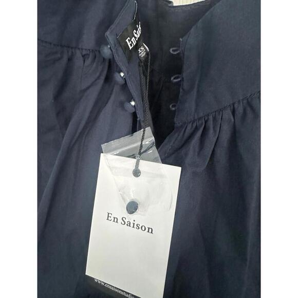 En Saison Navy Irene Maxi Dress NWT Extra Small XS Tuckernuck Sold Out - Picture 7 of 7